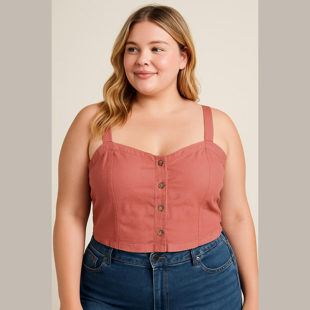 Abercrombie & Fitch Pink Corset Crop Top Y2K